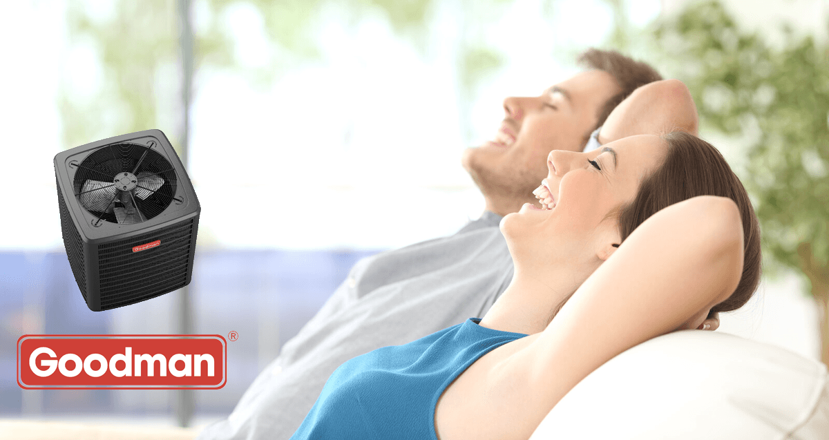 A Relaxed, Happy Couple Enjoying AC on a Couch