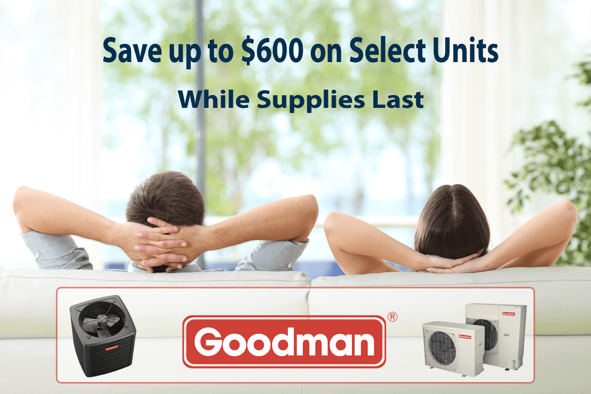 A Couple Enjoying AC on a Couch Looking Out at a Hot Day